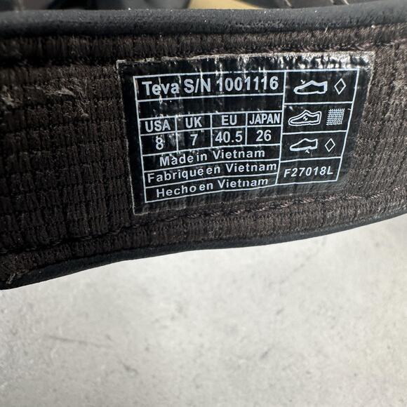 Teva Sandals Shoes Mens Size 8 Brown Black Outdoor Hiking Water Closed Toe Strap main image 7